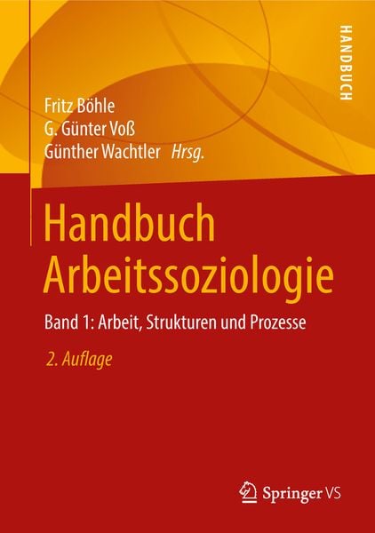 Produktbild: Handbuch Arbeitssoziologie