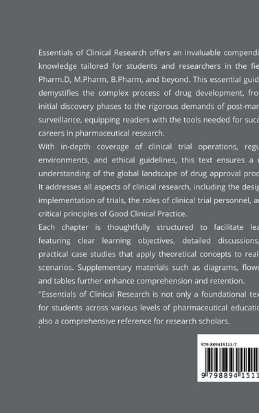 Produktbild: Essentials of Clinical Research