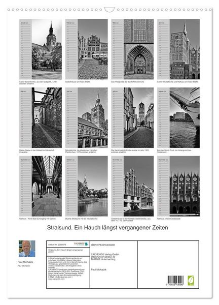 Produktbild: Stralsund. Ein Hauch l&auml;ngst vergangener Zeiten (Wandkalender 2026 DIN A2 hoch), CALVENDO Monatskalender