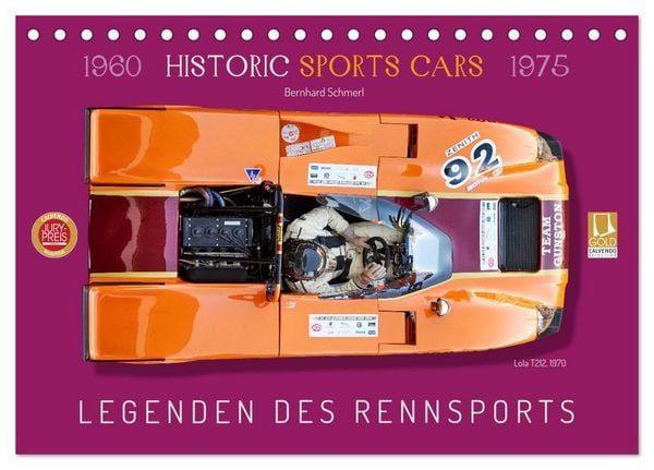 Produktbild: Legenden des Rennsports Historic Sports Cars 1960-1975 (Tischkalender 2026 DIN A5 quer), CALVENDO Monatskalender