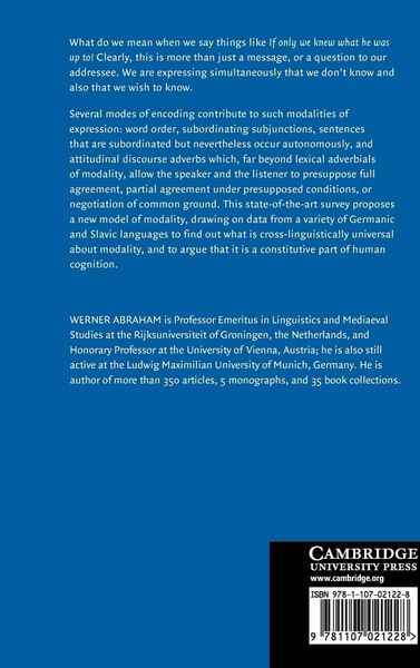 Produktbild: Modality in Syntax, Semantics and Pragmatics