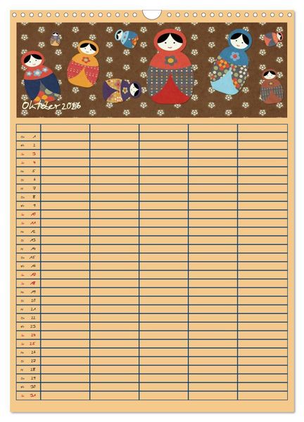 Produktbild: Unser buntes Familienleben (Wandkalender 2026 DIN A3 hoch), CALVENDO Monatskalender