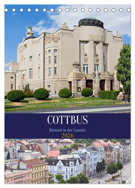 Produktbild: Cottbus Kleinod in der Lausitz (Tischkalender 2026 DIN A5 hoch), CALVENDO Monatskalender