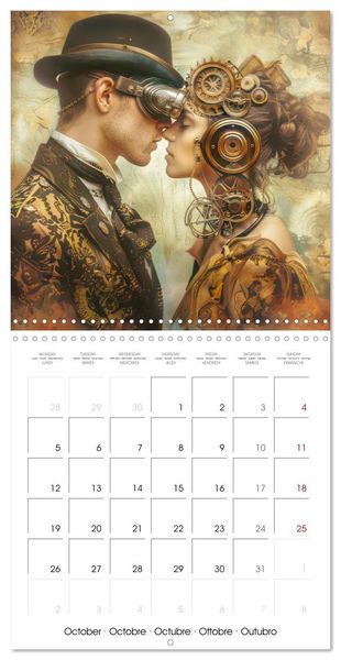 Produktbild: Steampunk - Mechanical World (Wall Calendar 2026 12 &times; 12 Inch) CALVENDO 12 Month Wall Calendar
