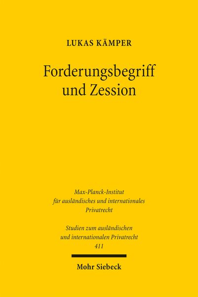 Produktbild: Forderungsbegriff und Zession