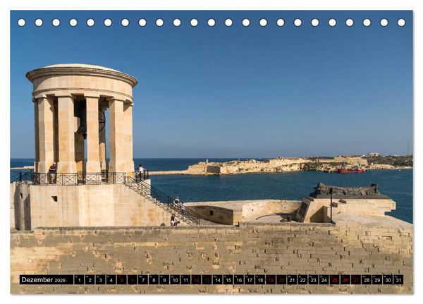 Produktbild: Valletta - Malta (Tischkalender 2026 DIN A5 quer), CALVENDO Monatskalender