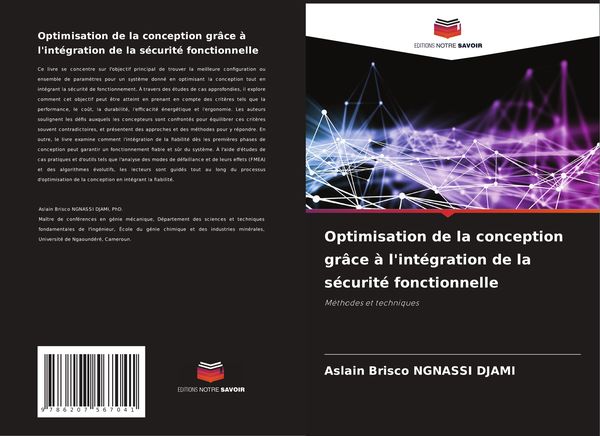 Produktbild: Optimisation de la conception gr&acirc;ce &agrave; l'int&eacute;gration de la s&eacute;curit&eacute; fonctionnelle