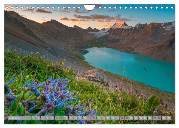 Produktbild: Kirgistan Bergparadies in Zentralasien (Wandkalender 2026 DIN A4 quer), CALVENDO Monatskalender