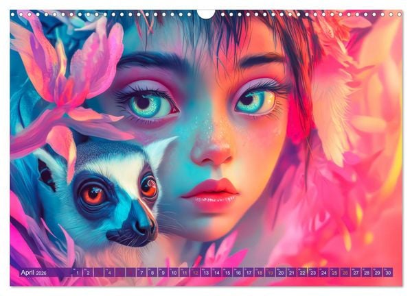 Produktbild: Magische Liebe - Mensch und Tier (Wandkalender 2026 DIN A3 quer), CALVENDO Monatskalender