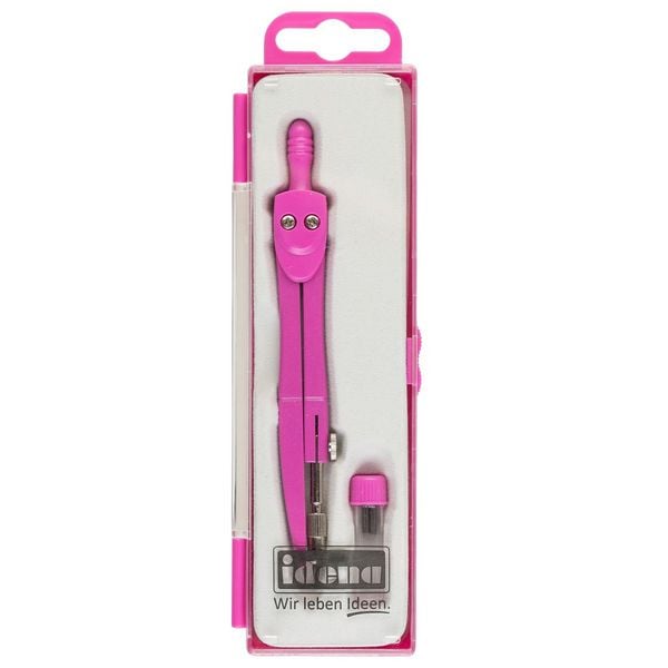 Produktbild: Idena Schulzirkel mit Ersatzminen pink