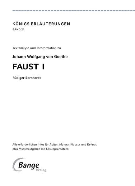 Produktbild: Faust I von Johann Wolfgang von Goethe