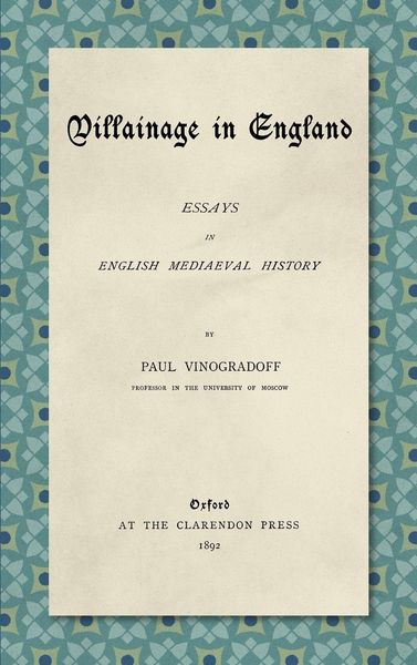 Produktbild: Villainage in England (1892)