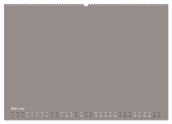 Produktbild: DIY Bastel-Kalender -Erdige Pastell Farben- Zum Selbstgestalten (Wandkalender 2026 DIN A2 quer), CALVENDO Monatskalender