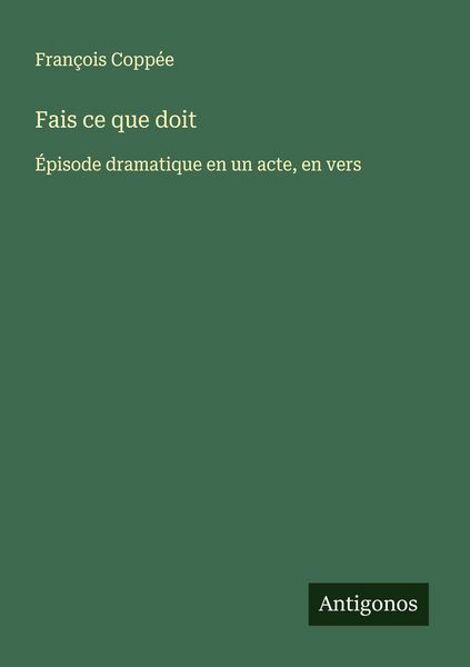 Produktbild: Fais ce que doit