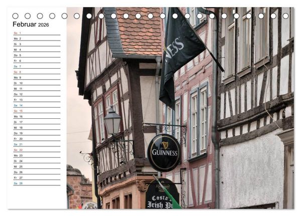 Produktbild: Herrliches Hessen - B&uuml;dingen (Tischkalender 2026 DIN A5 quer), CALVENDO Monatskalender