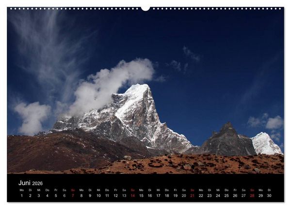 Produktbild: Die sch&ouml;nsten Berge des Khumbu Himal (hochwertiger Premium Wandkalender 2026 DIN A2 quer), Kunstdruck in Hochglanz