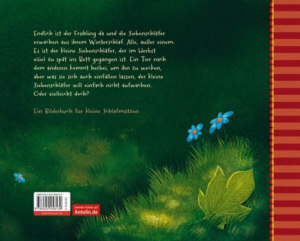 Produktbild: Der kleine Siebenschl&auml;fer 2: Die Geschichte vom kleinen Siebenschl&auml;fer, der nicht aufwachen wollte