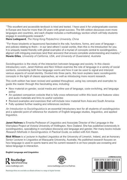 Produktbild: An Introduction to Sociolinguistics