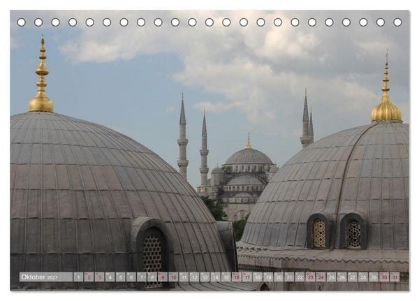 Produktbild: Moscheen in Istanbul. Rund um die Hagia Sophia (Tischkalender 2027 DIN A5 quer), CALVENDO Monatskalender