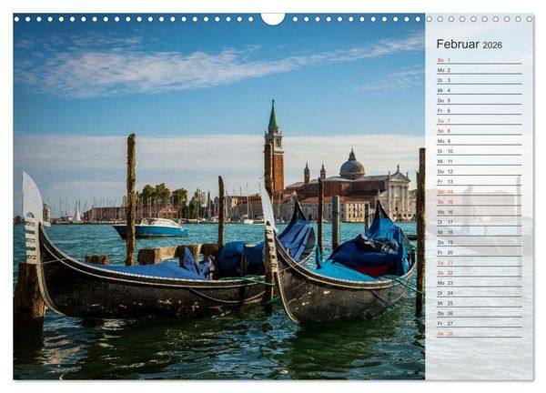 Produktbild: Wundervolles Venedig (Wandkalender 2026 DIN A3 quer), CALVENDO Monatskalender