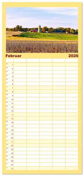 Produktbild: Familienplaner 2026 - Pennsylvania. Die Wiege der USA zwischen Tradition und Moderne mit 5 Spalten (Wandkalender, 21 x 45 cm) CALVENDO