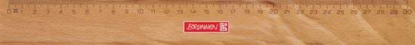 Produktbild: Brunnen Lineal Holz 30 cm