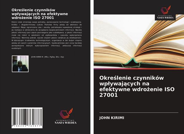 Produktbild: Okre&iquest;lenie czynnik&oacute;w wp&iquest;ywaj&iquest;cych na efektywne wdro&iquest;enie ISO 27001