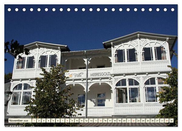 Produktbild: Historische B&auml;derarchitektur R&uuml;gen (Tischkalender 2026 DIN A5 quer), CALVENDO Monatskalender
