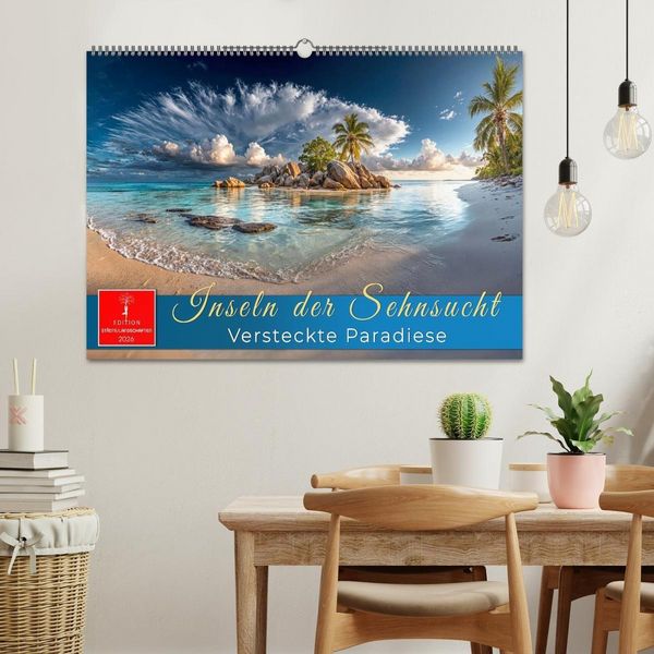Produktbild: Inseln der Sehnsucht - Versteckte Paradiese (Wandkalender 2026 DIN A2 quer), CALVENDO Monatskalender