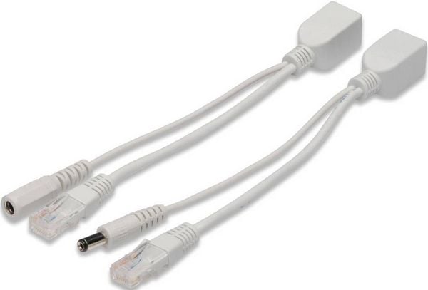 Produktbild: Digitus DN-95001 PoE Kabelset (Splitter + Injector) 10 / 100 MBit/s Passiv