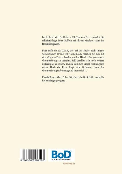 Produktbild: Tik-Tak von Oz - Die Oz-B&uuml;cher Band 8