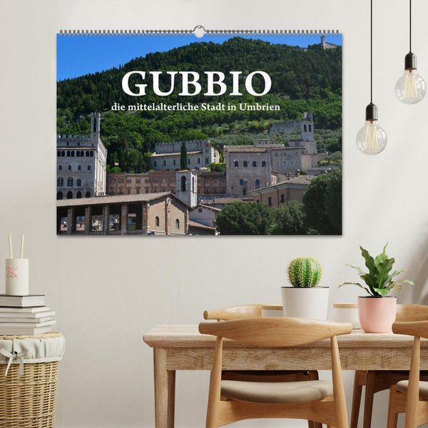 Produktbild: Gubbio - die mittelalterliche Stadt in Umbrien (Wandkalender 2026 DIN A2 quer), CALVENDO Monatskalender