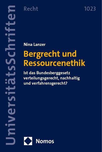 Produktbild: Bergrecht und Ressourcenethik