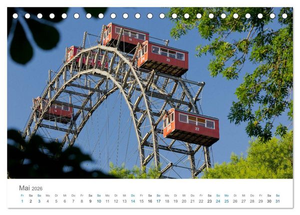 Produktbild: Traumhaftes Wien 2026 (Tischkalender 2026 DIN A5 quer), CALVENDO Monatskalender