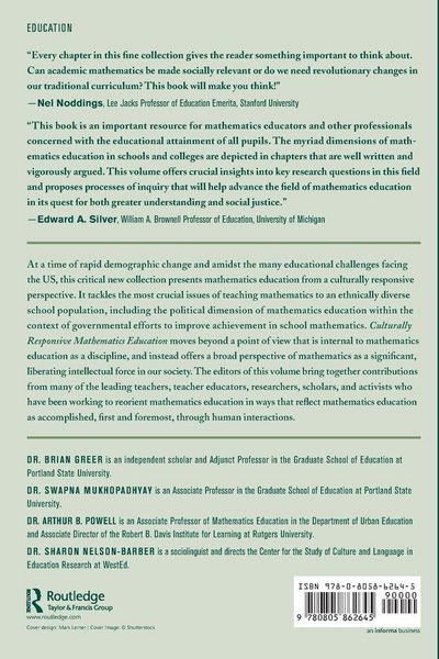 Produktbild: Culturally Responsive Mathematics Education