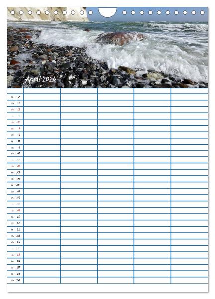 Produktbild: Meer Zeit f&uuml;r uns! (Wandkalender 2026 DIN A4 hoch), CALVENDO Monatskalender