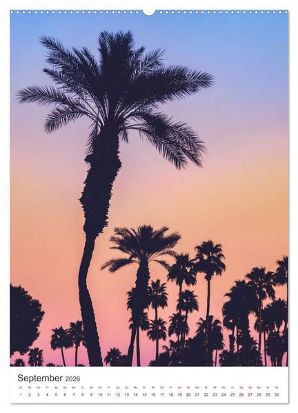 Produktbild: Palm Springs - Immer der Sonne nach. (hochwertiger Premium Wandkalender 2026 DIN A2 hoch), Kunstdruck in Hochglanz