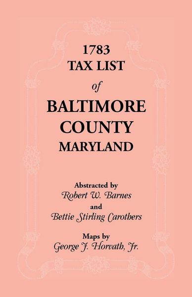 Produktbild: 1783 Tax List of Baltimore County