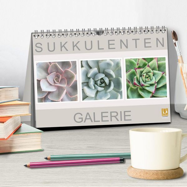 Produktbild: Sukkulenten Galerie (Tischkalender 2026 DIN A5 quer), CALVENDO Monatskalender