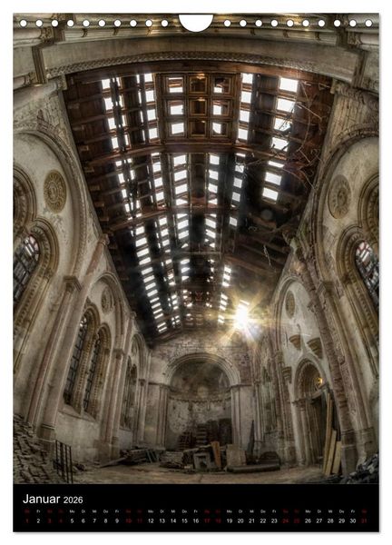Produktbild: Lost Places - Verlassene Kirchen (Wandkalender 2026 DIN A4 hoch), CALVENDO Monatskalender