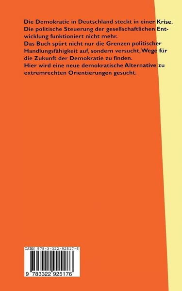 Produktbild: Demokratie in der Krise ? Zukunft der Demokratie