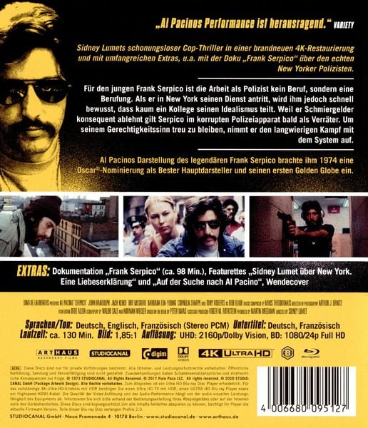 Produktbild: Serpico (4K Ultra HD) (+ Blu-ray 2D)