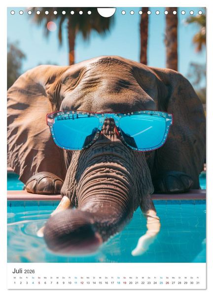 Produktbild: Tierische Sommerfreunde (Wandkalender 2026 DIN A4 hoch), CALVENDO Monatskalender