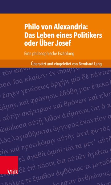 Produktbild: Philo von Alexandria: Das Leben des Politikers oder &Uuml;ber Josef