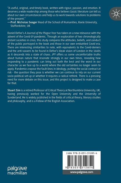 Produktbild: Daniel Defoe's A Journal of the Plague Year and Covid-19