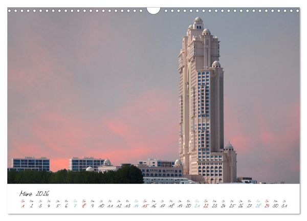 Produktbild: Abu Dhabi, eine Stadt der Zukunft. (Wandkalender 2026 DIN A3 quer), CALVENDO Monatskalender