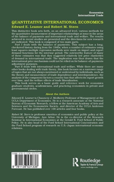 Produktbild: Quantitative International Economics