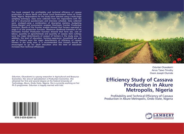 Produktbild: Efficiency Study of Cassava Production in Akure Metropolis, Nigeria