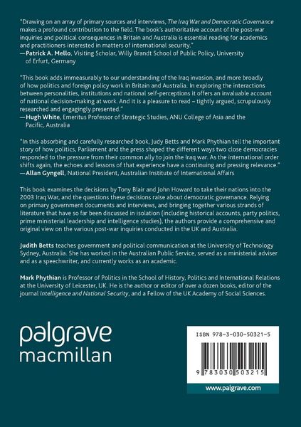 Produktbild: The Iraq War and Democratic Governance