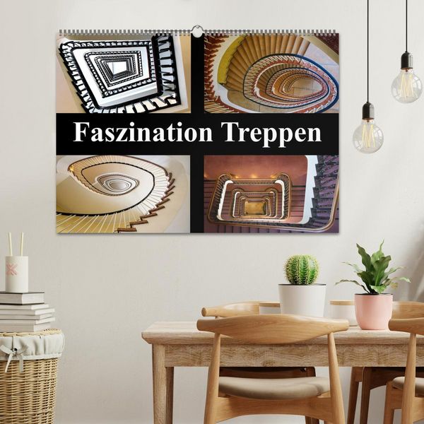 Produktbild: Faszination Treppen (Wandkalender 2026 DIN A2 quer), CALVENDO Monatskalender